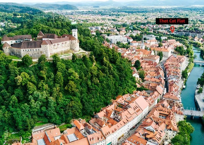 شقة That Cat Flat - Free Parking, Near Center, Cats! ليوبليانا